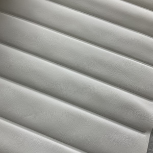 Sunbrella Horizon Capriccio 10200-0001 Marine Grade Synthetic Leather White | Very Heavyweight Marine Vinyl, Faux Leather Fabric | Home Decor Fabric | 54" Wide