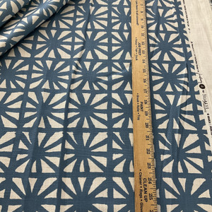 Justina Blakeney Planetarium Print Baja Blue | Medium Weight Duck Fabric | Home Decor Fabric | 55" Wide