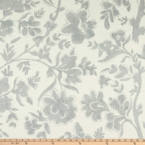 P Kaufmann Meili Faux Linen Pewter | Medium Weight Linen, Duck Fabric | Home Decor Fabric | 54" Wide