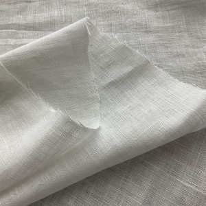 8.4 Oz Belgian 100% Linen White | Medium/Heavyweight Linen Fabric | Home Decor Fabric | 54" Wide