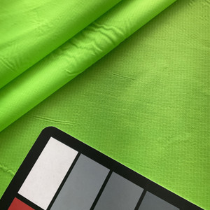 1.9 Oz. Ottertex Nylon Ripstop 70 Denier DWR Neon Green | Very Lightweight Ripstop Fabric | Home Decor Fabric | 60" Wide