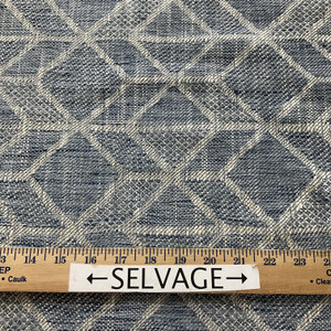 Hilary Farr Geode Jacquard Batik Blue | Very Heavyweight Jacquard Fabric | Home Decor Fabric | 56" Wide