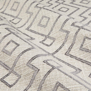 Hilary Farr Twister Jacquard Stone | Very Heavyweight Jacquard Fabric | Home Decor Fabric | 59" Wide