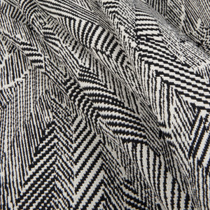 Hilary Farr Skintillate Jacquard Onyx | Medium/Heavyweight Jacquard Fabric | Home Decor Fabric | 56" Wide