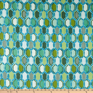 Lacefield Designs Tile Dante Peridot | Medium Weight Duck Fabric | Home Decor Fabric | 54" Wide