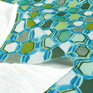 Lacefield Designs Tile Dante Peridot | Medium Weight Duck Fabric | Home Decor Fabric | 54" Wide