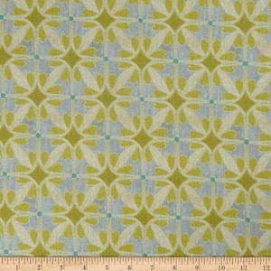 Lacefield Designs Tile Pendant Linen Quince | Medium Weight Duck, Linen Fabric | Home Decor Fabric | 54" Wide