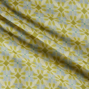 Lacefield Designs Tile Pendant Linen Quince | Medium Weight Duck, Linen Fabric | Home Decor Fabric | 54" Wide