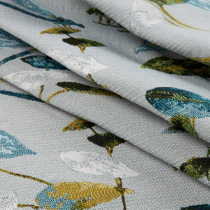 tfa Damselflies Jacquard Aqua | Heavyweight Jacquard Fabric | Home Decor Fabric | 54" Wide