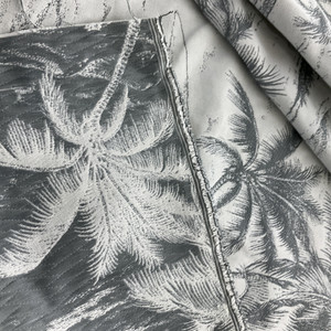 Bella Dura Home Performance Seas The Day Jacquard Charcoal | Heavyweight Outdoor, Jacquard Fabric | Home Decor Fabric | 54" Wide