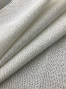 Bella Dura Home Performance Willow Basketweave Snow | Heavyweight Outdoor, Basketweave Fabric | Home Decor Fabric | 56" Wide