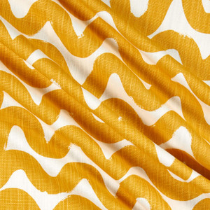 Premier Prints Wavy Slub Linen Brazilian Yellow | Medium Weight Duck, Linen Fabric | Home Decor Fabric | 54" Wide