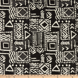 Sustain Performance Mei Mudcloth Jacquard Tuxedo | Very Heavyweight Jacquard Fabric | Home Decor Fabric | 56" Wide