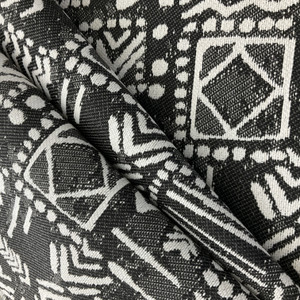 Sustain Performance Mei Mudcloth Jacquard Tuxedo | Very Heavyweight Jacquard Fabric | Home Decor Fabric | 56" Wide