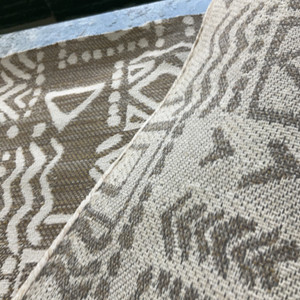 Sustain Performance Mei Mudcloth Jacquard Cork | Very Heavyweight Jacquard Fabric | Home Decor Fabric | 56" Wide