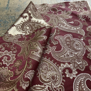 Eroica Novel Dumas Jacquard Merlot | Medium Weight Jacquard Fabric | Home Decor Fabric | 58" Wide