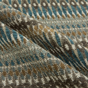 Swavelle Flexion Chenille Jacquard Aqua | Heavyweight Chenille, Jacquard Fabric | Home Decor Fabric | 56" Wide