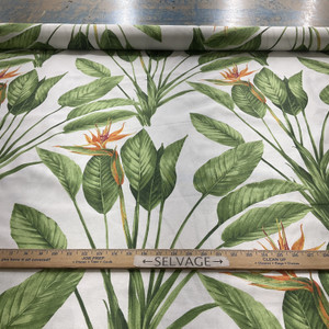 STOF France Charlotte Vert | Lightweight Duck Fabric | Home Decor Fabric | 108" Wide