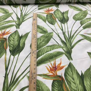 STOF France Charlotte Vert | Lightweight Duck Fabric | Home Decor Fabric | 108" Wide