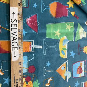 Blue BLEU 001 | Medium/Heavyweight Laminate, Broadcloth Fabric | Home Decor Fabric | 61" Wide