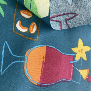 Blue BLEU 001 | Medium/Heavyweight Laminate, Broadcloth Fabric | Home Decor Fabric | 61" Wide