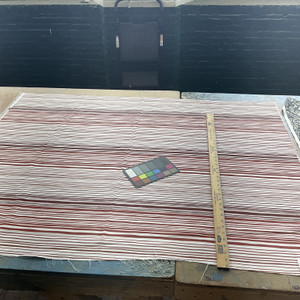 Premier Prints Ombre Outdoor Farrow | Outdoor Home Decor Fabric | Stripes Dk Red / White | 54" Wide | By the Yard
