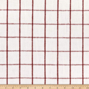 PKL Studio Weston Grid Woven Peppermint | Very Heavyweight Woven, Linen, Jacquard Fabric | Home Decor Fabric | 54" Wide
