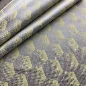 Sunbrella European HEXJ207 Hexagon Lemon | Very Heavyweight Outdoor Fabric | Home Decor Fabric | 54" Wide