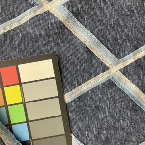 Covington Markham Embroidered Denim | Heavyweight Woven Fabric | Home Decor Fabric | 54" Wide