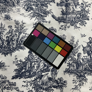 EXCLUSIVE Premier Prints Colonial Toile Cotton Duck Blue | Medium Weight Duck Fabric | Home Decor Fabric | 54" Wide