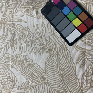 Terrasol Phoenix Palm Outdoor Woven Natural | Medium/Heavyweight Outdoor, Woven Fabric | Home Decor Fabric | 54" Wide