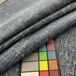 PKL Studio Mixology Woven Chenille Indigo | Very Heavyweight Chenille Fabric | Home Decor Fabric | 56" Wide