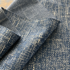 PKL Studio Mixology Woven Chenille Indigo | Very Heavyweight Chenille Fabric | Home Decor Fabric | 56" Wide