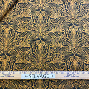 STOF France Phedre Sateen Duck Feu | Medium Weight Sateen Fabric | Home Decor Fabric | 55" Wide
