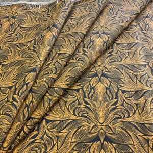 STOF France Phedre Sateen Duck Feu | Medium Weight Sateen Fabric | Home Decor Fabric | 55" Wide