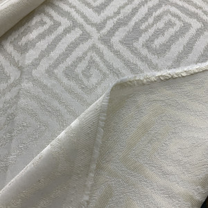 Eroica City of Joy Agra Jacquard Ivory | Medium Weight Jacquard Fabric | Home Decor Fabric | 58" Wide