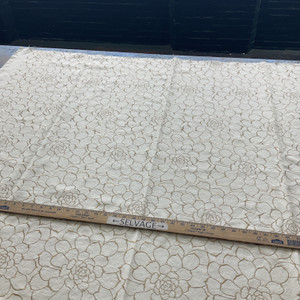 Calista Succulent Embroidered Woven Hazel | Home Decor / Drapery Fabric | Floral | Brown / Off White | 53" Wide | By the Yard