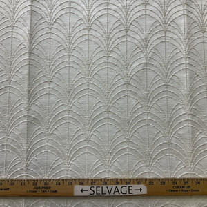Mirelle Art Deco Fans Chenille Cloud | Heavyweight Jacquard, Chenille Fabric | Home Decor Fabric | 58" Wide