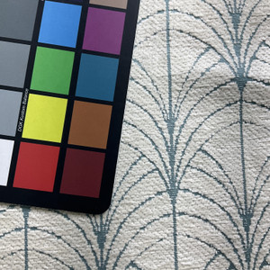 Mirelle Art Deco Fans Chenille Mineral | Heavyweight Jacquard, Chenille Fabric | Home Decor Fabric | 58" Wide