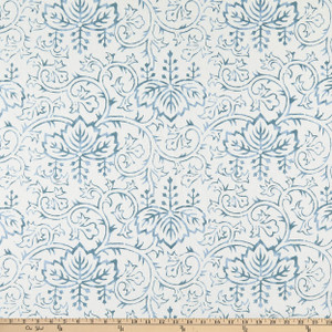 Laura & Kiran Wisteria Print Duck Water | Medium Weight Duck Fabric | Home Decor Fabric | 56" Wide