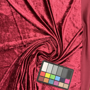 72" Shadow Crushed Velvet Burgundy | Medium/Heavyweight Velvet Fabric | Home Decor Fabric | 72" Wide