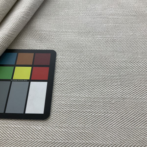 Artistry Performance Linen Bruyere Herringbone Woven Alabaster | Medium/Heavyweight Woven Fabric | Home Decor Fabric | 56.5" Wide