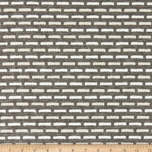 Sustain Performance Shapleigh Chenille Jacquard Stone | Medium/Heavyweight Jacquard, Chenille Fabric | Home Decor Fabric | 55.5" Wide