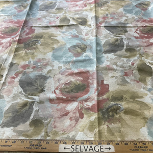 Swavelle Frattina Barkcloth Roseberry | Medium Weight Barkcloth Fabric | Home Decor Fabric | 54" Wide