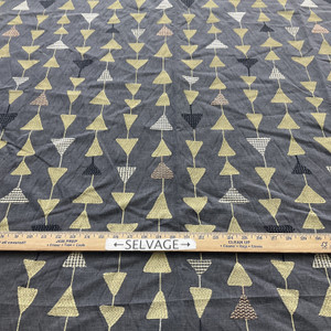 Covington Argento Embroidered River Rock | Medium/Heavyweight Woven Fabric | Home Decor Fabric | 51" Wide