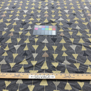 Covington Argento Embroidered River Rock | Medium/Heavyweight Woven Fabric | Home Decor Fabric | 51" Wide