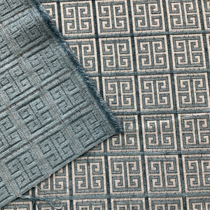tfa Greek Getaway Chenille Jacquard Azure | Very Heavyweight Jacquard, Chenille Fabric | Home Decor Fabric | 54" Wide
