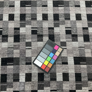 tfa Mini Patchwork Chenille Jacquard Jet Black | Very Heavyweight Chenille, Jacquard Fabric | Home Decor Fabric | 57" Wide