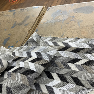 Performatex Simi Outdoor Jacquard Soft Grey | Very Heavyweight Outdoor, Jacquard, Chenille Fabric | Home Decor Fabric | 54" Wide