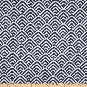 Terrasol Oasis Outdoor Jacquard Navy | Medium/Heavyweight Outdoor, Jacquard Fabric | Home Decor Fabric | 54" Wide